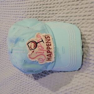 SIP Happens Distressed Vintage Baseball Cap